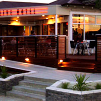 the Clive as the sun goes down